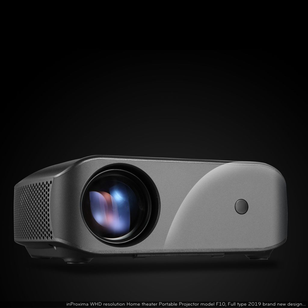 top sale model inProxima F10 mini led portable projector native 1280x720P full hd class better than 3D Projector