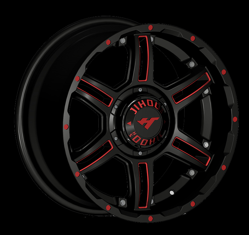 18 inch BLACK MILLING PIONTS auto aluminum wheels JH-S02 Jihoo Wheels
