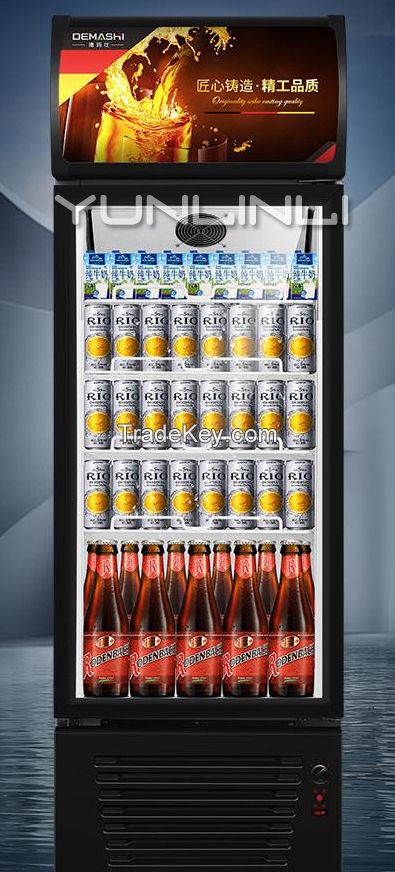 jamor Commercial Freezer Single-door Beverage Refrigeration Showcase Vertical Type Refrigrating Cabinet LG-290