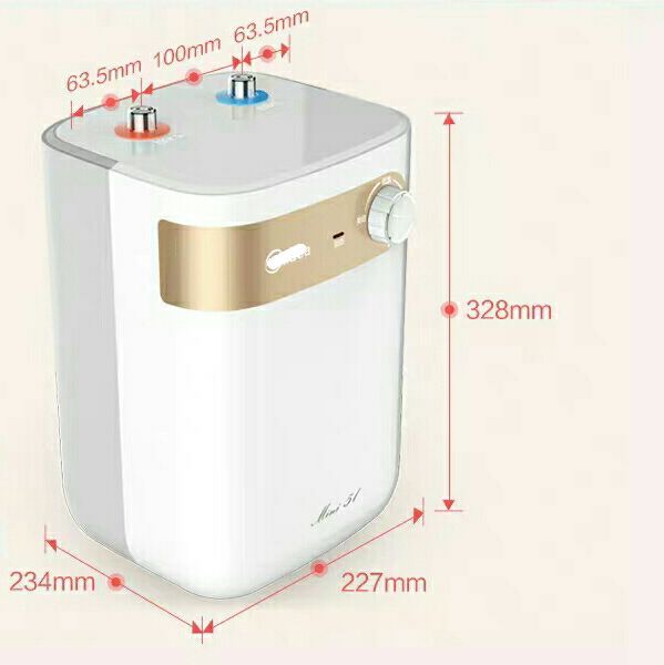 Small kitchen treasure 5L water storage instant thermal home kitchen water heater