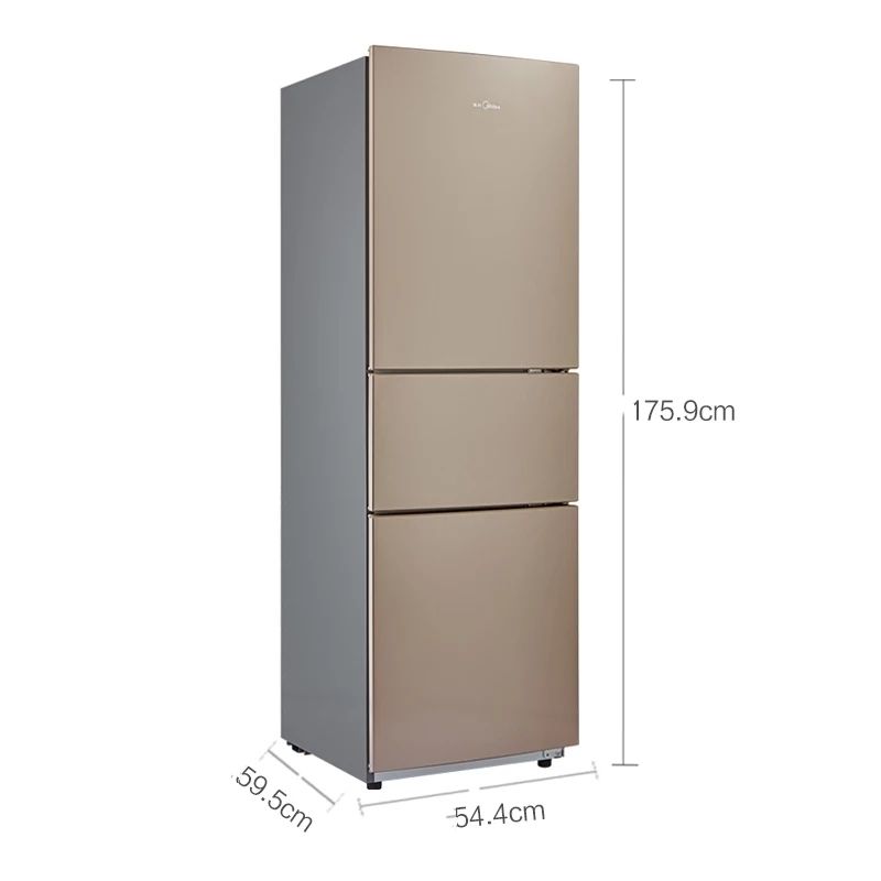Midea/ Midea bcd-213tm (E) energy-saving mute household three-door refrigerator rental small refrigerator