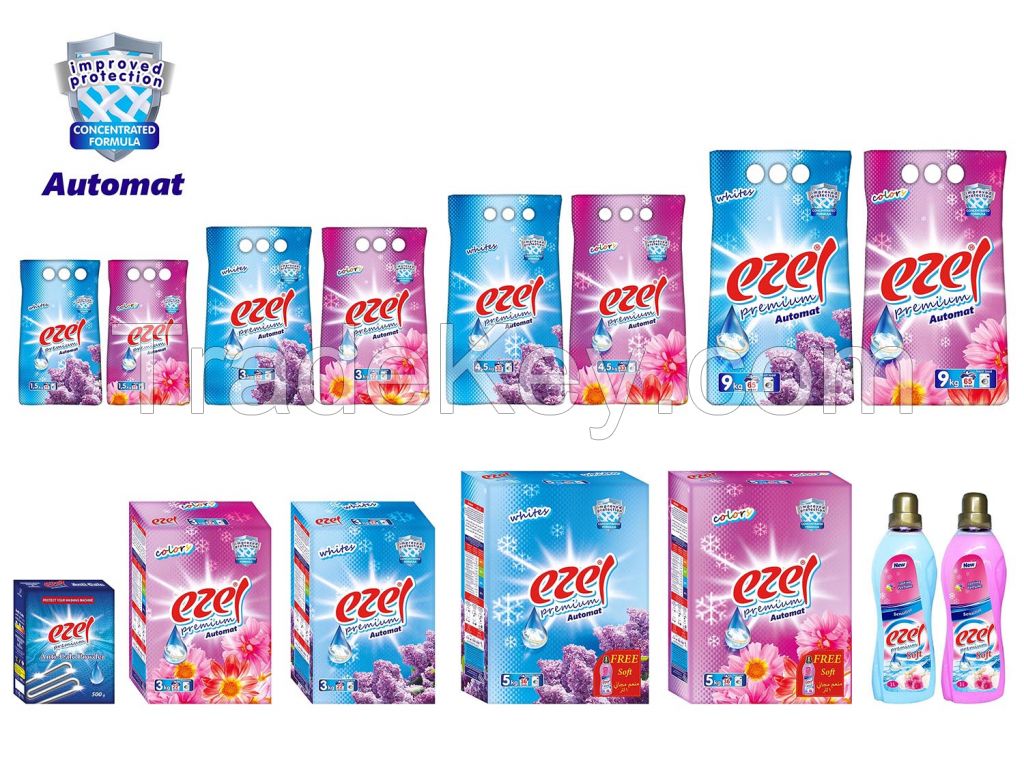 EZEL WASHING POWDER DETERGENT HIGH FOAM