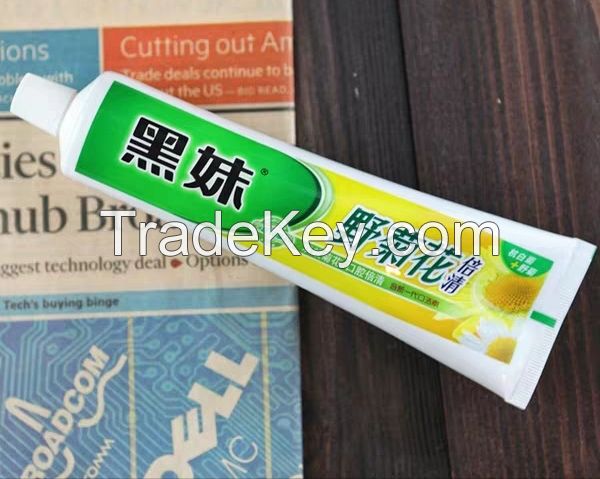 Black sister natural wild chrysanthemum toothpaste 200g heat remove fire to breath stains fresh breath bright