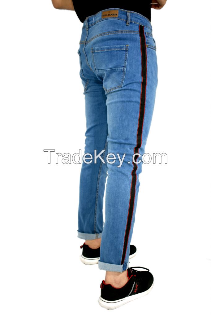 Black Side Stripe Jeans 