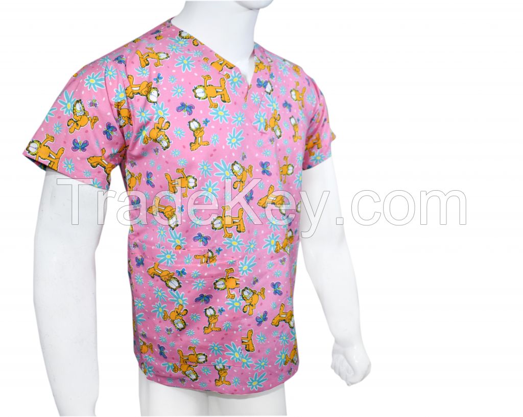 Nickelodeon scrub tops