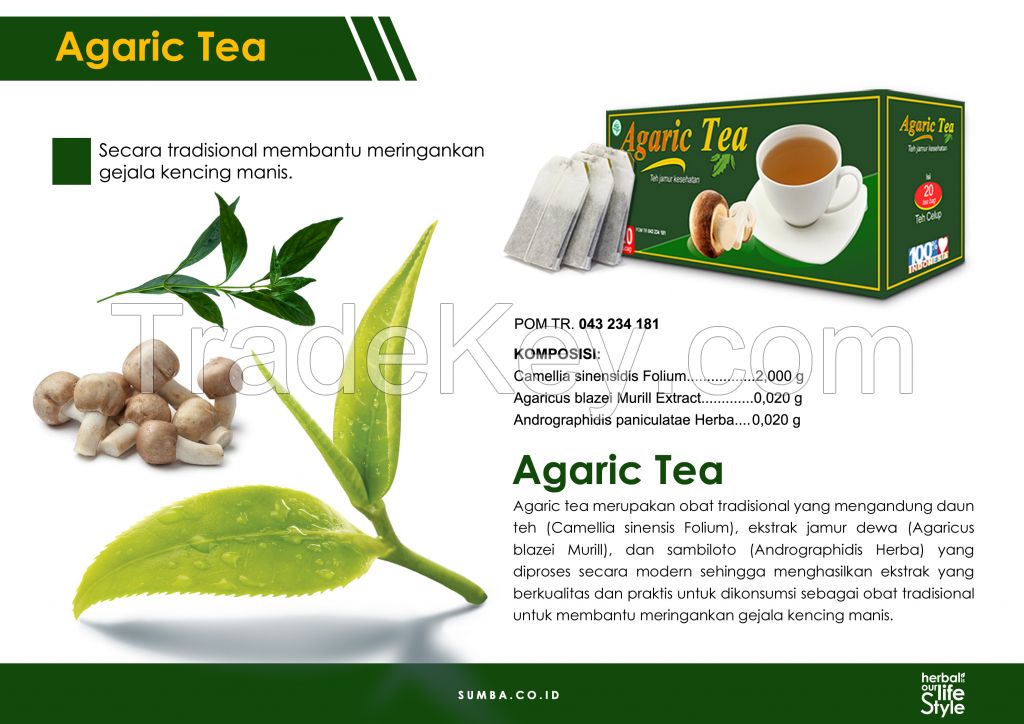 Agaric Tea, Herbal Product, and Herbal Cosmetic