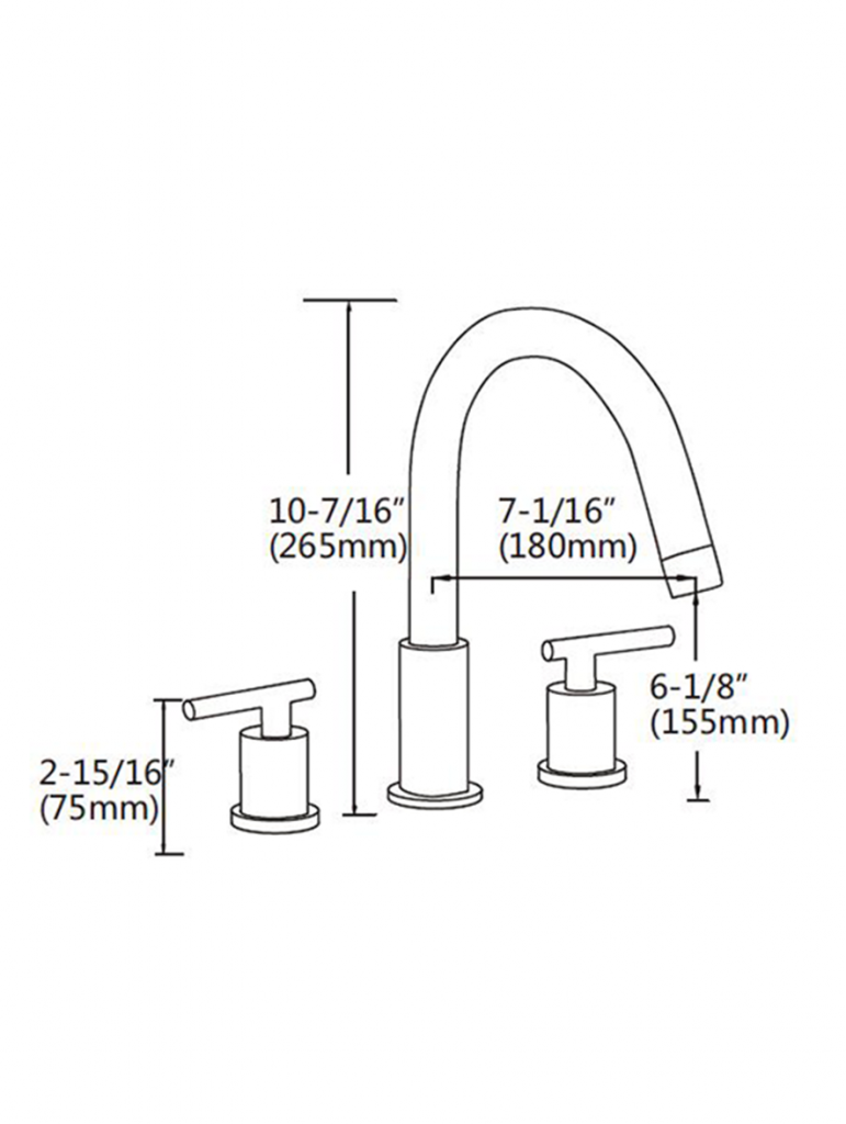 Side Open Kitchen Faucet With Sprayer