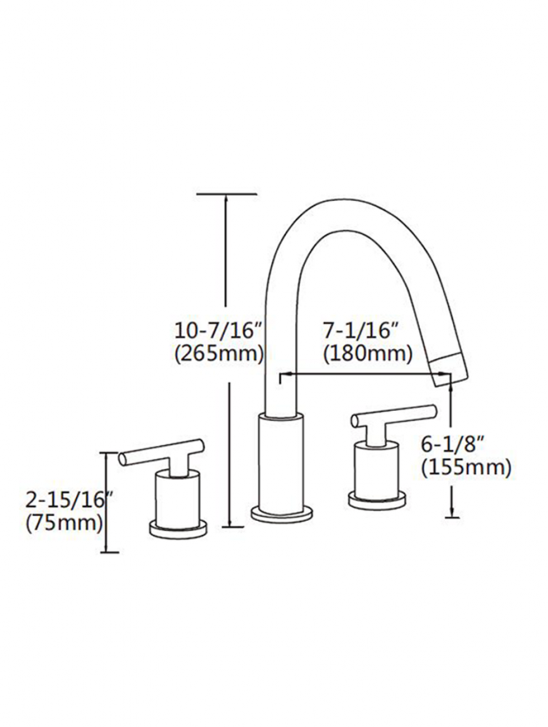 Two Handle Lavatory Faucet