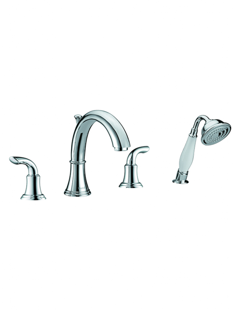 Two Handle Kitchen Faucet with Side Sprayer