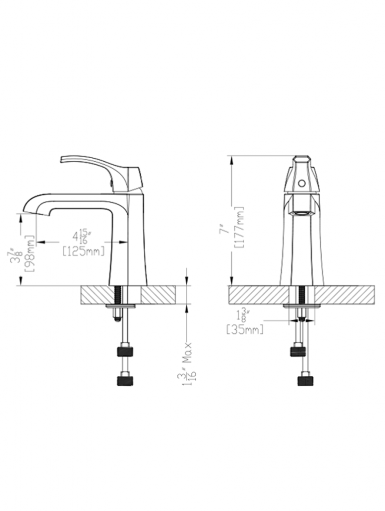 Single Handle Lavatory Faucet