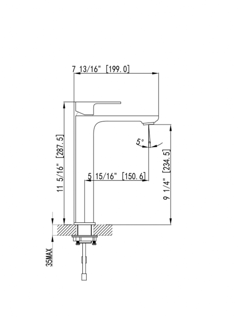 Single Handle Lavatory Faucet