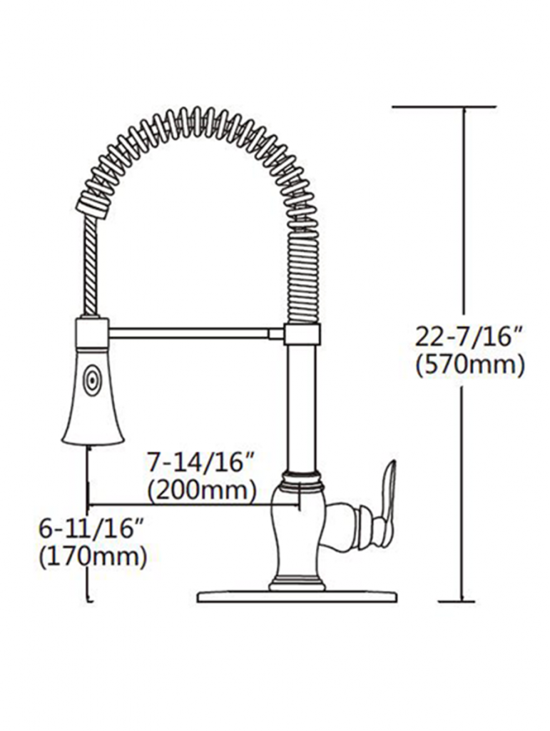 Side Open pull out Kitchen Faucet