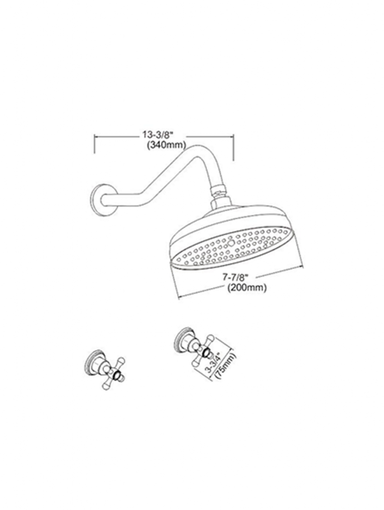 Wall mounted shower faucet