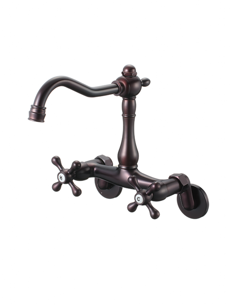 Two Cross handle wall mounted Lavatory Faucet