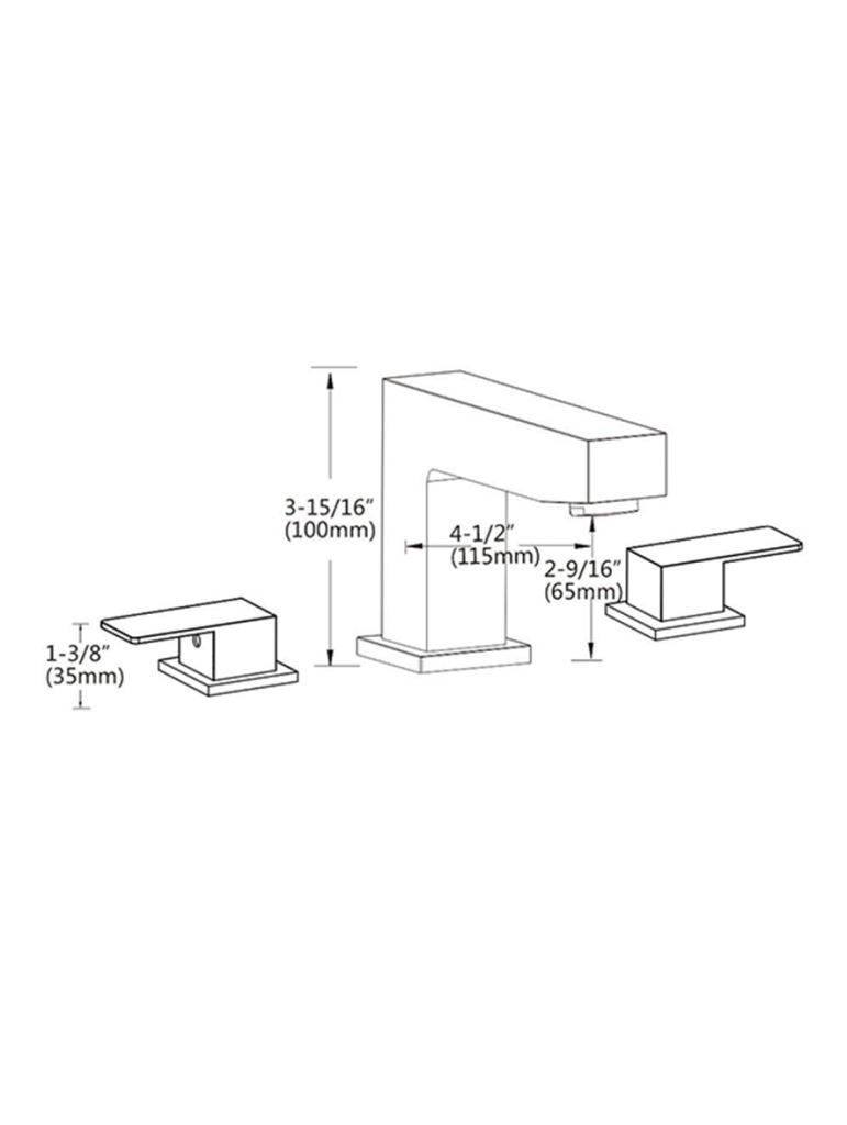 Wide Spread  Lavatory Faucet