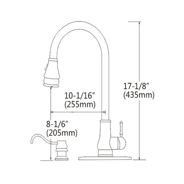 Kitchen Faucet With Side Spray