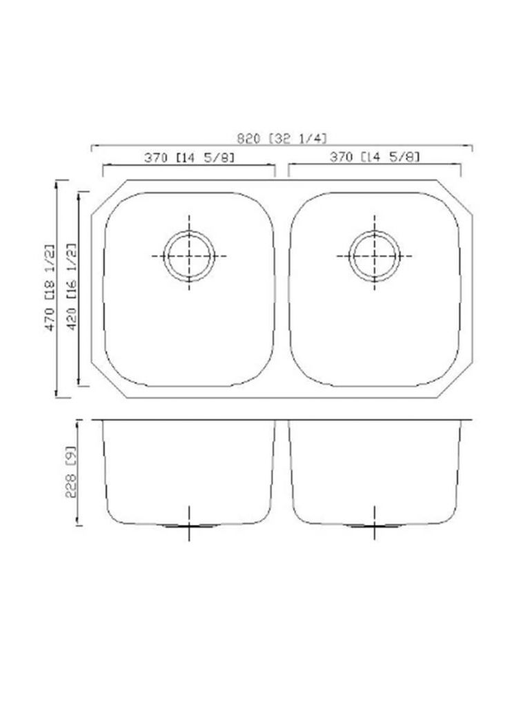 single bowl under mount sink