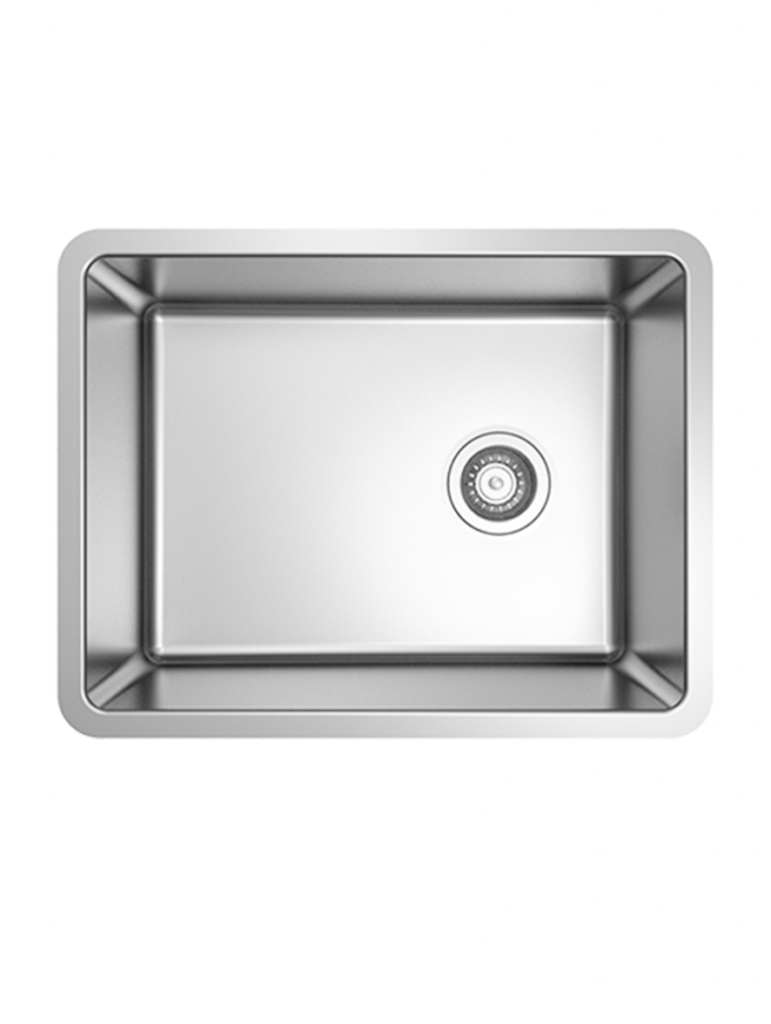 single bowl tight radius sink