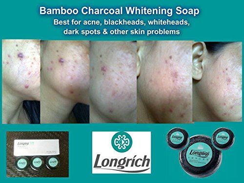 Longrich Bamboo Charcoal Soap-Scar removal, Stress marks, Beauty soap, Face Clear, Pimples off, Dark sports, Body Wash. 