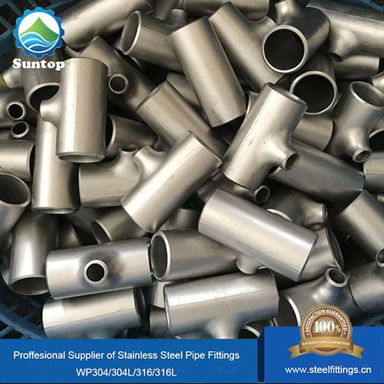 ASME/ANSI B16.9 Stainless Steel Butt Welded Pipe Fitting Reducer Tee