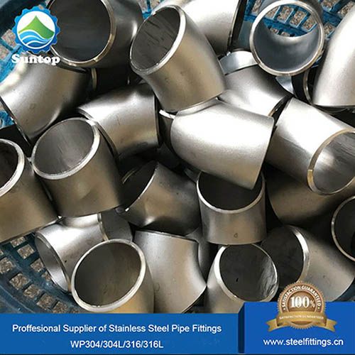 ASME/ANSI B16.9 Stainless Steel Butt Welded Pipe Fitting 45 Degree Elbow