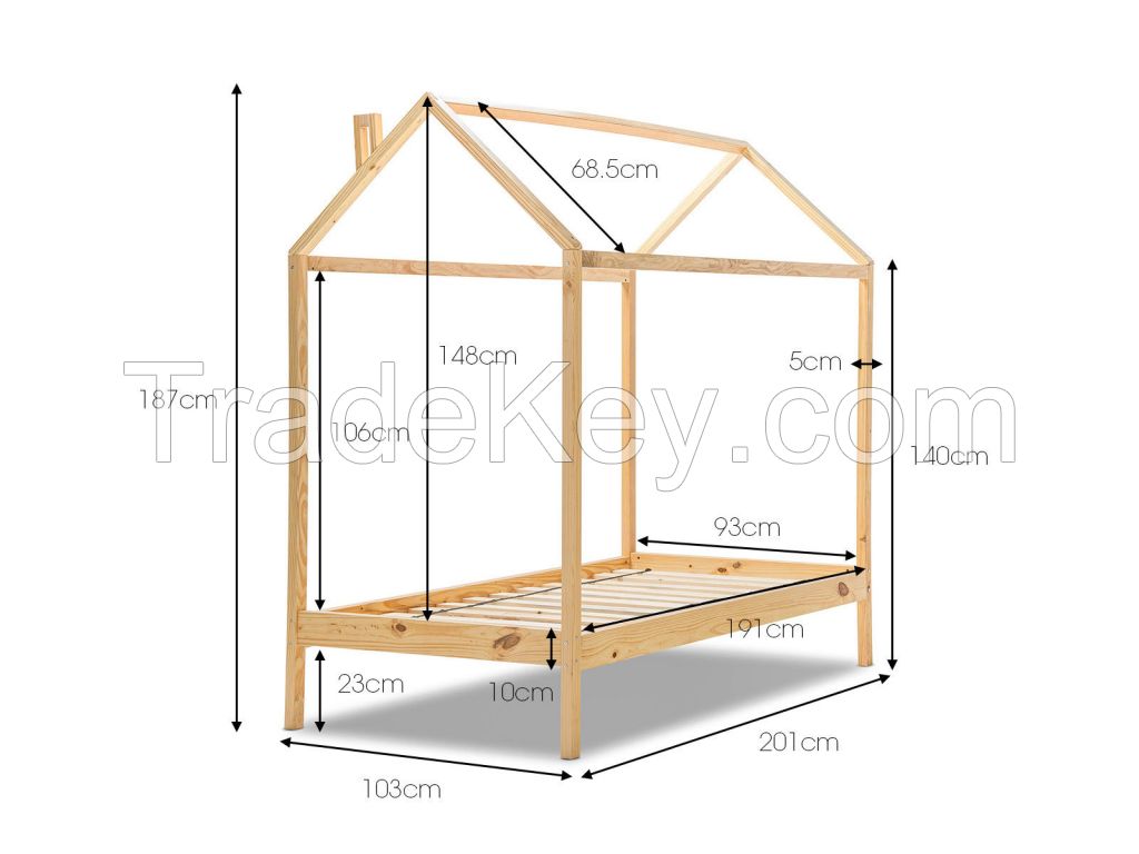 No.1313 Multifunctional Safely Wood Bed