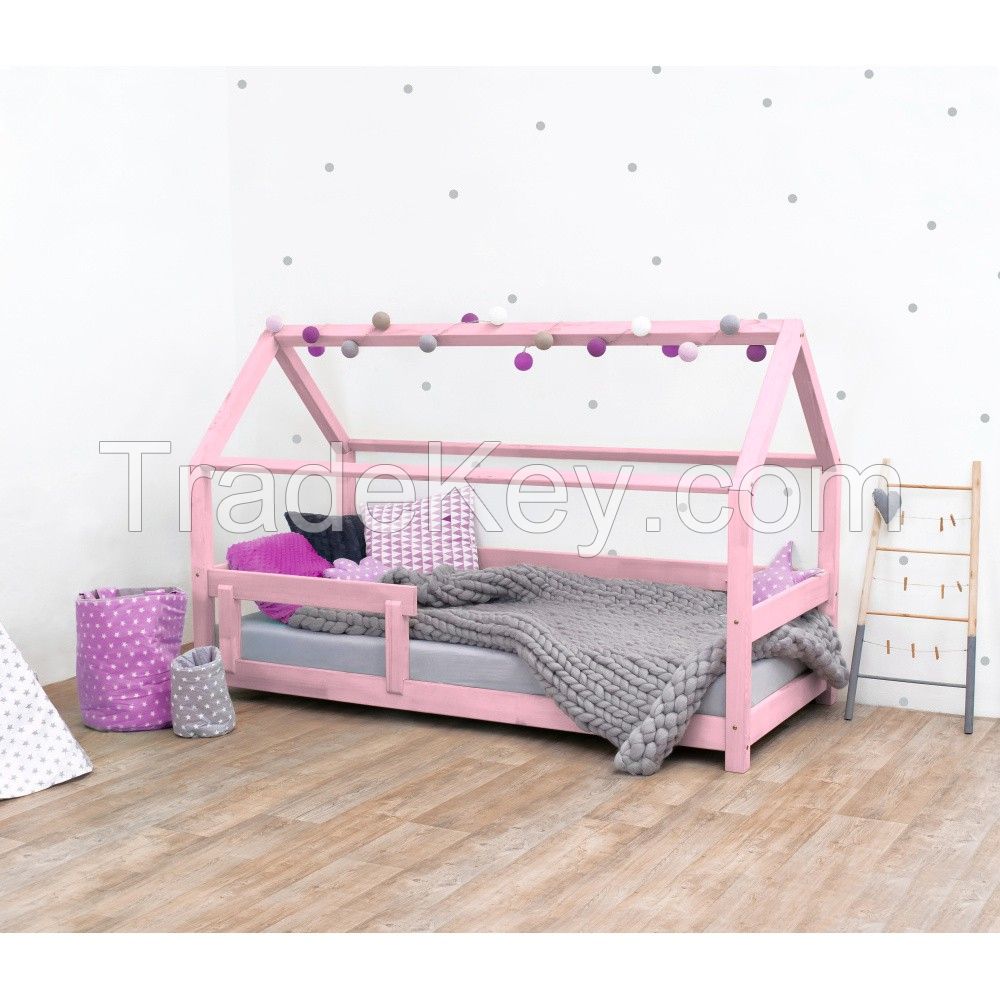 No.1318 solid wood Kids house bed for baby furniture