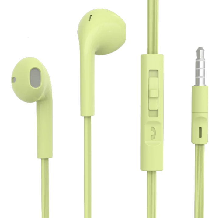 Headphones in-ear universal subwoofer cable with wheat