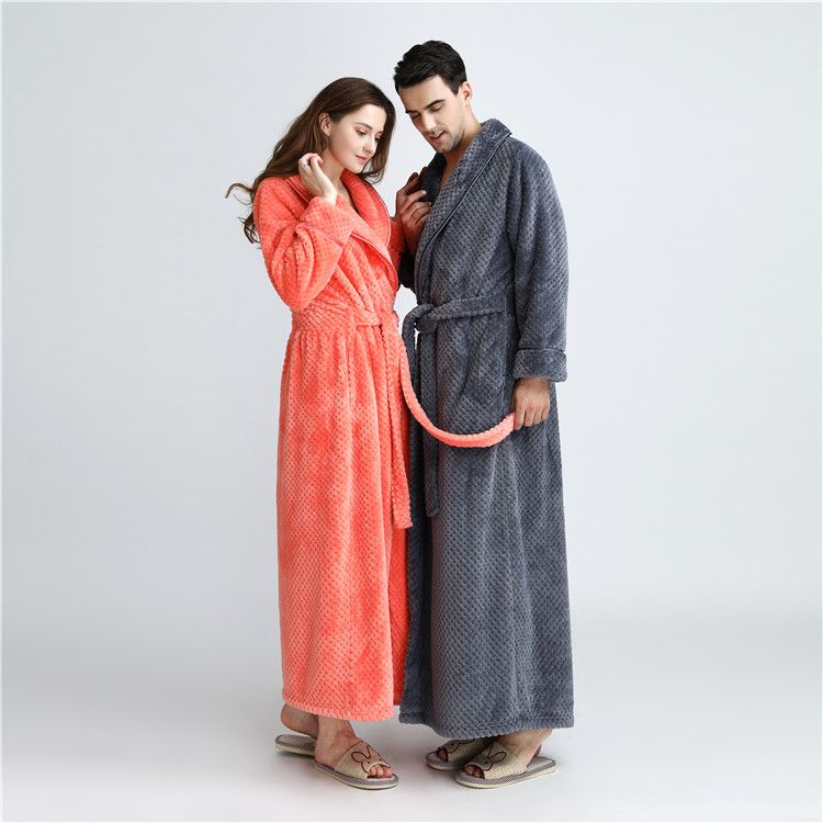 Fashion Loose Long Flannel pillowtop Nightgown for Women