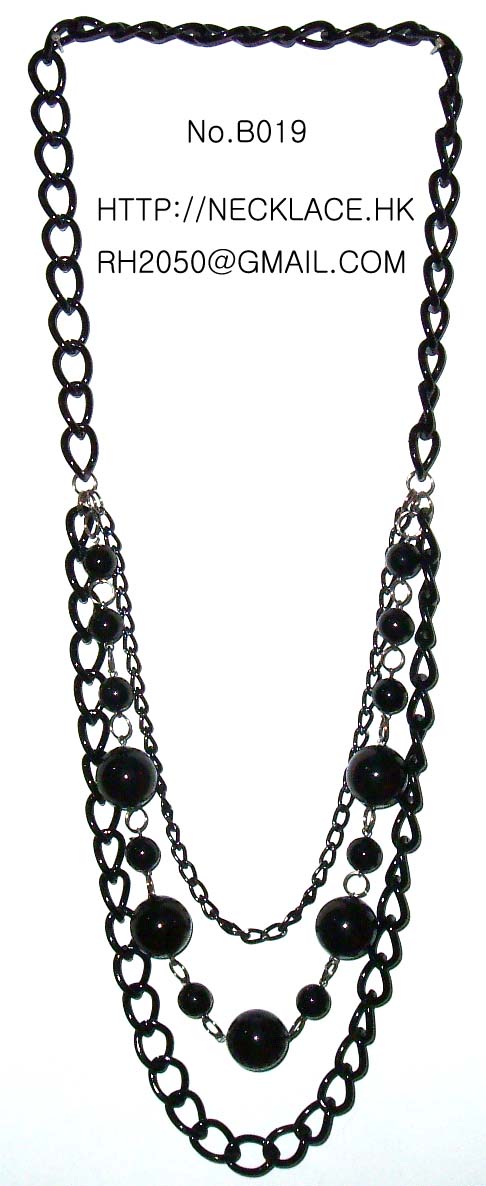 Sell handicraft bead necklace China B019