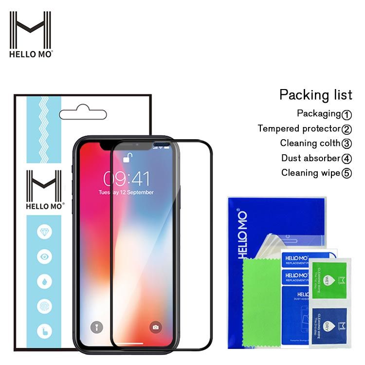 Manufacturer Supply Anti-dust screen protector mobile 6D tempered glass protective film for iphone
