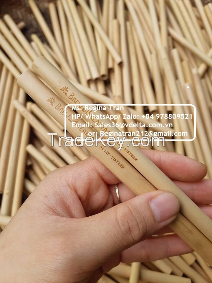 Natural bamboo drinking straws high quality and eco friendly from Vietnam