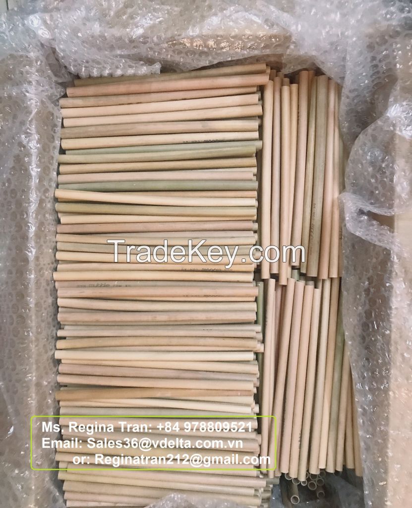 Natural bamboo drinking straws high quality and eco friendly from Vietnam