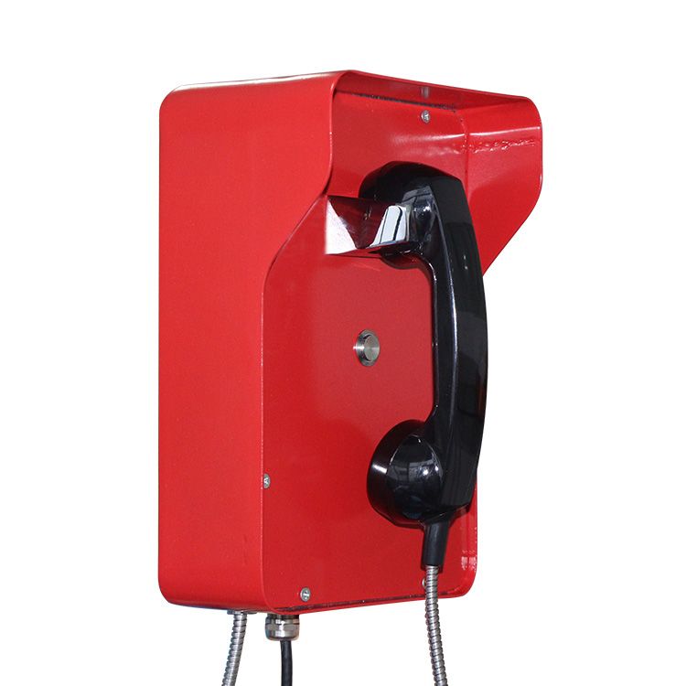 Industrial Red Color Armored Hotline Phone Emergency Phone Bank Telephone Jwat206