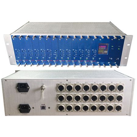 2~24 Channels Aes/ebu Optical Transmission Platform