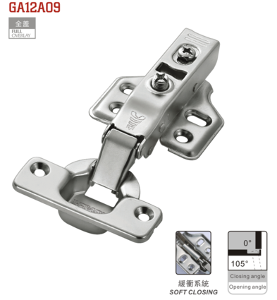 Hydraulic cabinet hinge for furniture