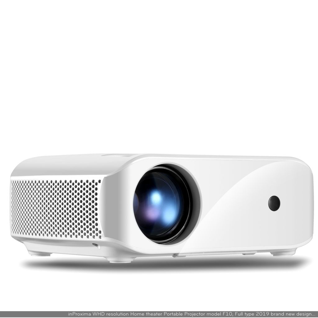 InProxima F10 2019 New Portable Led Mini Projector 1280x720P WHD Resolution Pocket Projector