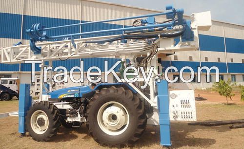 Tractor Mounted Drilling Rig With Single Rod Changer