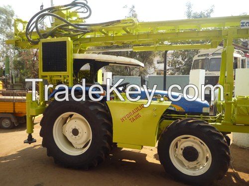 Tractor Mounted Drilling Rig With Single Rod Changer