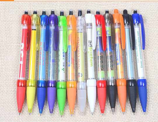Plastic ballpoint pen banner pen adverting pen promotional pen with custom logo