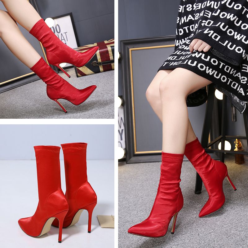 Fashion Style Women Shoes New Model High Heels Used Shoes Boots