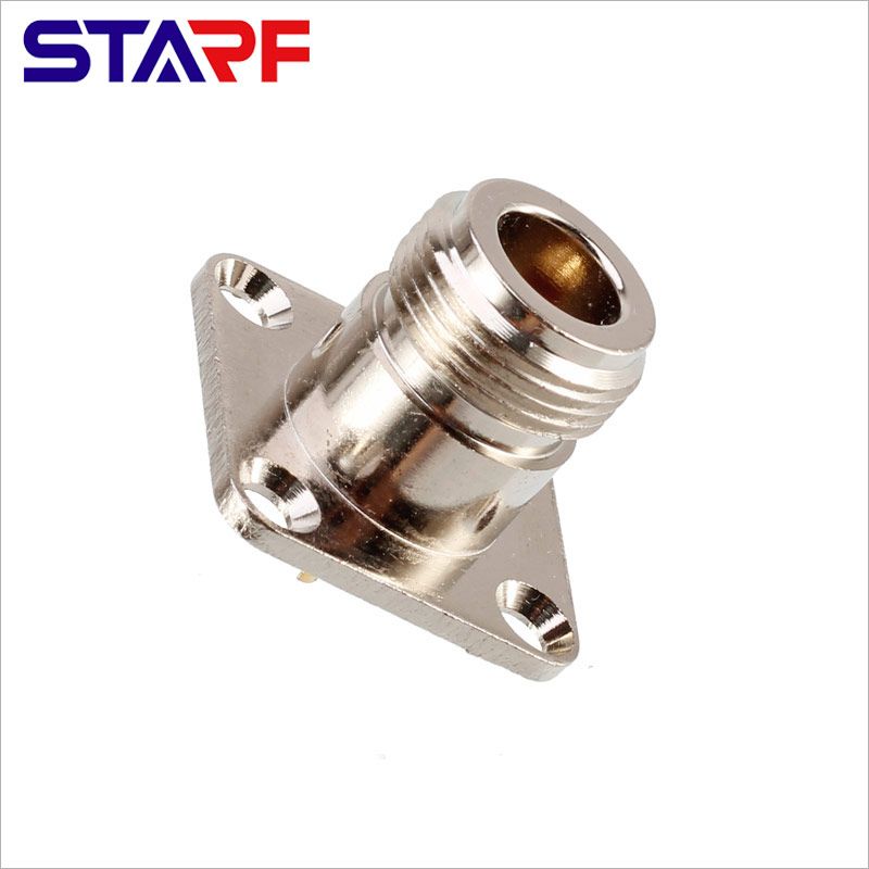 RF Connector N type four hole flange seat mother seat extension scre