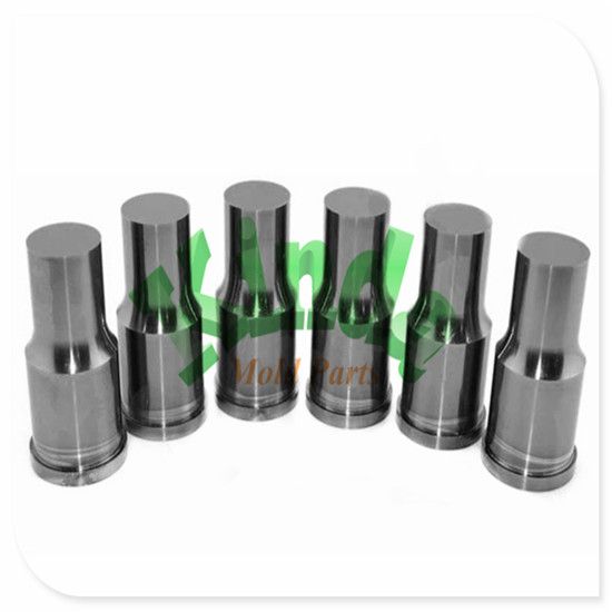 High Precision Tungsten Carbide Punch with Cylindrical Head, ISO 8020 Punch Blank with TICN Coating, Hartmetall Schneidstempel mit Zylindrischem Kopf