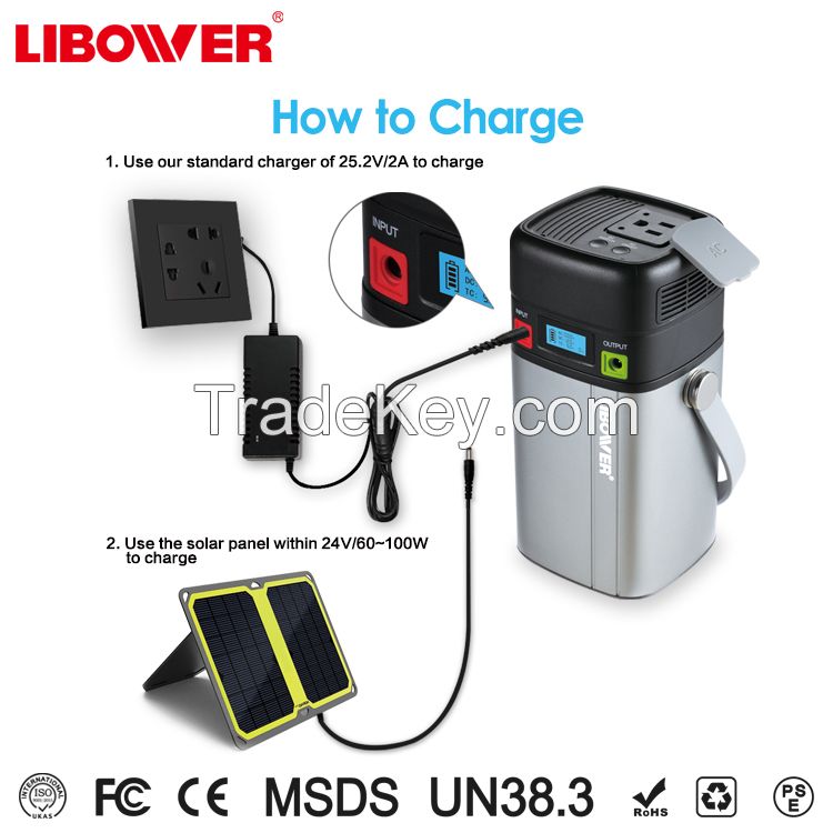 High Capacity Multi-Functional Portable Power Station ,Lithium Battery Power  for Home Use 62400mAh with double USB,tY