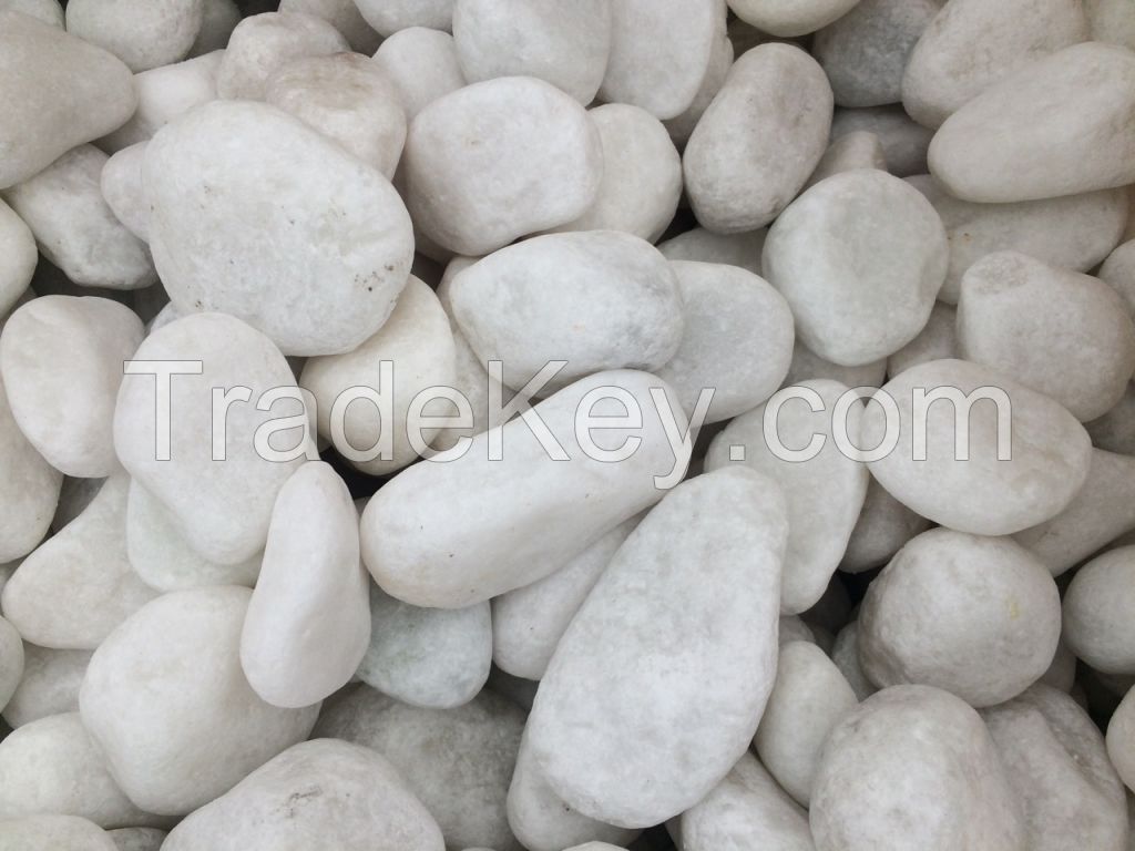 White pebbles