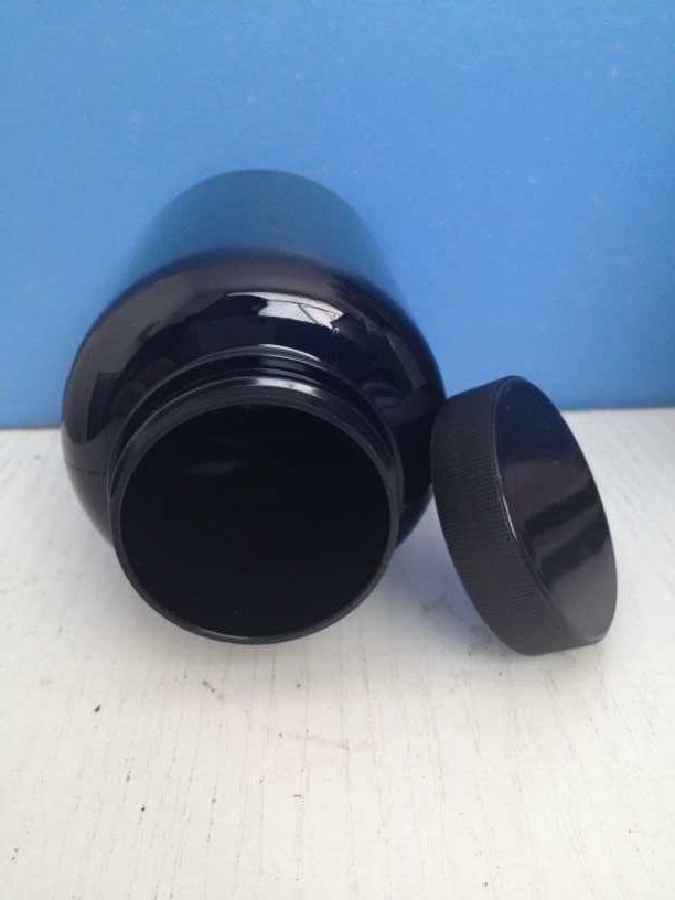 High Quality Black Capsule Bottle/pill Bottle 150ml -400cc Pet Plastic Bottle