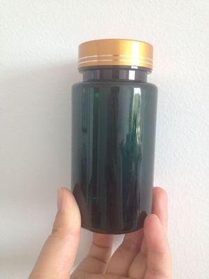 Pill Plastic Bottles with Green Color-Made by Pet Plastic