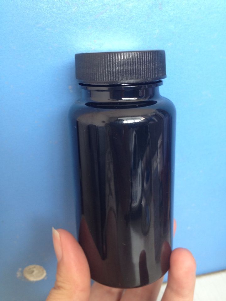 High Quality Black Capsule Bottle/pill Bottle 150ml -400cc Pet Plastic Bottle