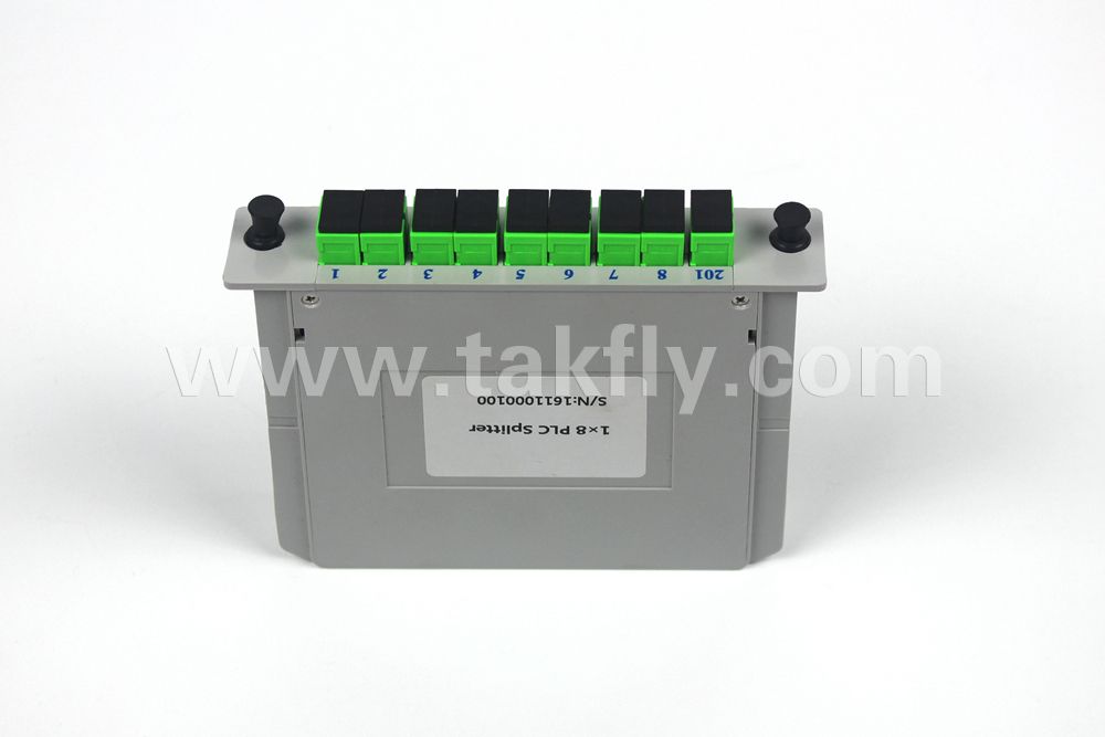 1*8 PLC Splitters Cassette with Sc Upc Connectors