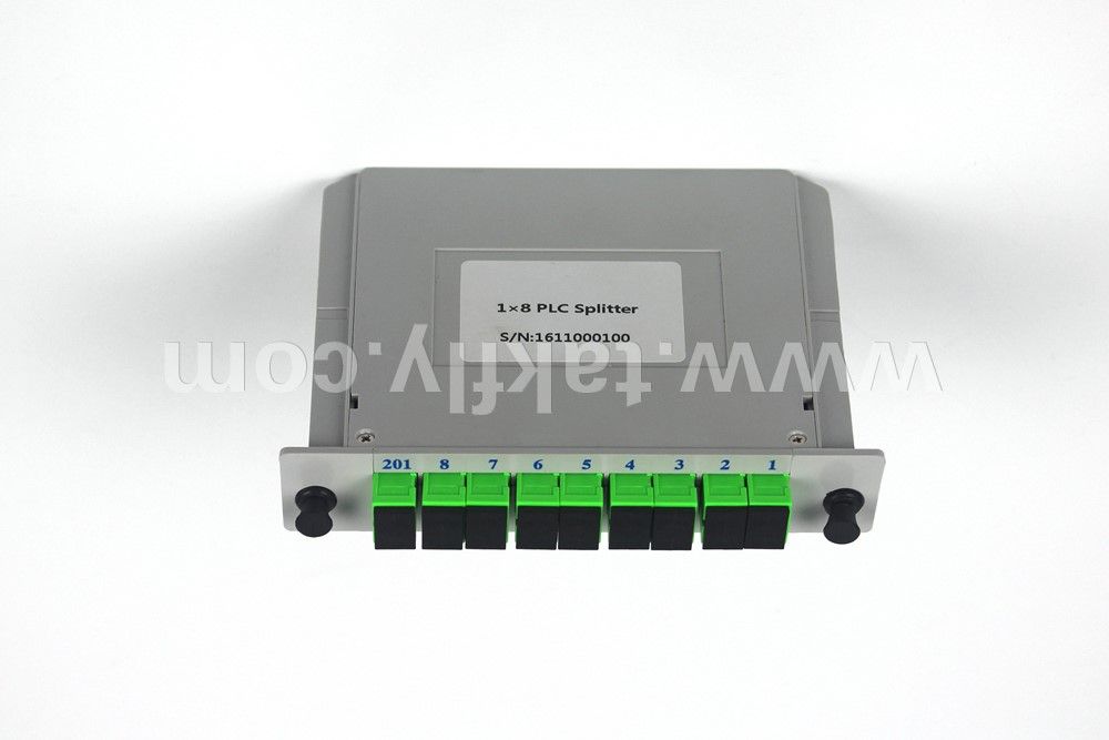 1*8 PLC Splitters Cassette with Sc Upc Connectors